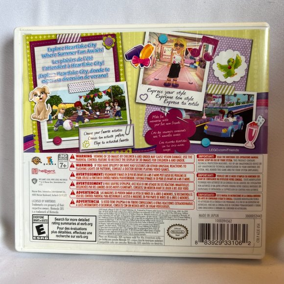 Lego Friends Nintendo DS 3DS [NTSC Life Simulation Girls Game Pets] WB Games - Picture 3 of 5